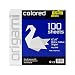 Global Art Materials Folia Origami Paper 6-Inch-by-6-Inch White 100 Sheets, 6" x 6"
