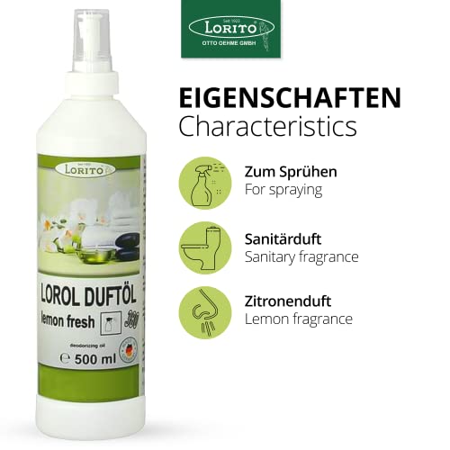Raumspray Lorito Lorol Duftöl Lemon Fresh 500ml – Raumduft für jedes Zuhause