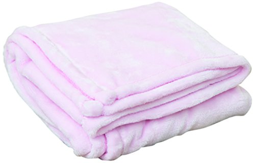 Terry Town KP1703-BB 1 Tahoe Fleece Baby Blanket, Bb Pink