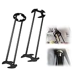 ROVIA 2 Pcs Basin Wrench Set | Heavy Duty Sink & Faucet Tool | Multifunctional Four-jaw Hex Wrench for Under Sink & Tub Drain Installation Removal | Plumbing Tools for Tight Spaces Kitchen & Bathroom