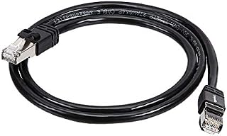 Amazon Basics RJ45 Cat 7 Ethernet Patch Cable, 10Gpbs High-Speed Cable, 600MHz, Double-Shielded, 10 Foot, White