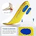 Elastic Shoe Insoles, 3 Pairs Breathable Honeycomb Sneaker Inserts, Shock Absorbing Sports Shoe Insole, Replacement Insoles for Men Women (Men US 8-12)
