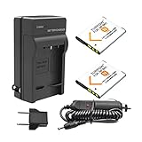 TURPOW 2 Pack 1200mAh Replacement Battery, Charger Compatible with Sony NP-BN1 for Cyber-Shot DSC-QX10 DSC-QX30 DSC-QX100 DSC-TF1 DSC-TX10 DSC-TX20 DSC-TX30 DSC-W530 DSC-W570 DSC-W650 DSC-WX220