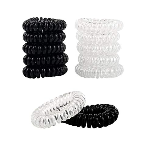 ZITFRI 16PCS Coleteros Mujer Gomas Pelo Espiral Cover