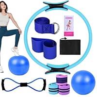 Set Yoga E Pilates 11 Pezzi Nybhyjka - Anelli, Bande, Palla E Accessori Per Allenamento Casa - Foto 6