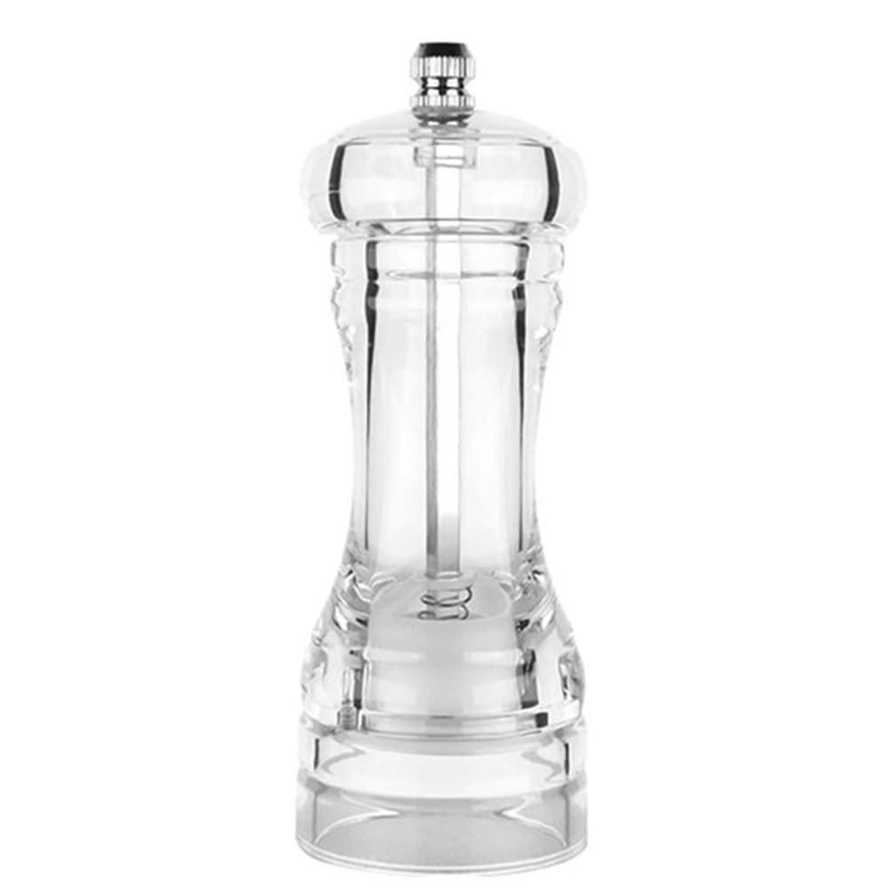 BLACKSTONE Acrylic Pepper Mill, Pepper Grinder Manual with Strong Adjustable Ceramic Grinders BPG4102 (Medium 5")
