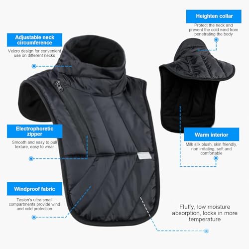 Motorcycle Neck Warmer - Winter Cycling Neck Cover Chest Protector | Windproof Motorrcycle Scarf For Winter Outdoor3
