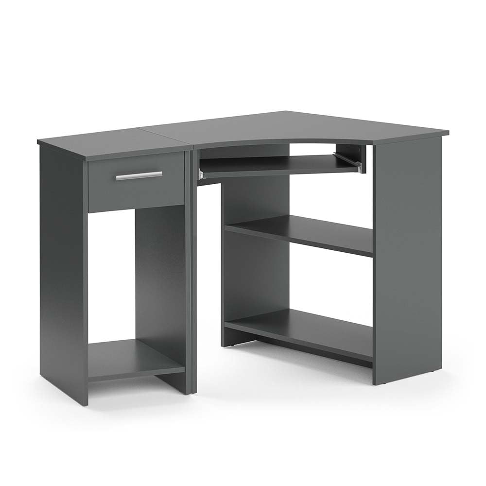 Vicco Eckschreibtisch Odin, Anthrazit, 83 x 76 cm