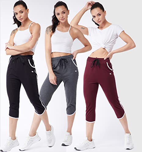 Image of Modeve Women Cotton Blend Pack of 3 Track Pant