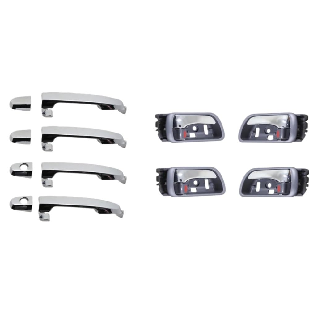 Poignées porte extérieures chromées Camry 2002 2003 2004 2005 2006 kit de 8