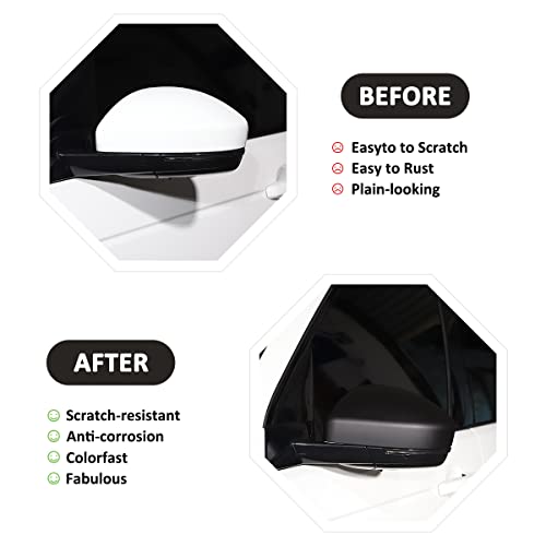 Car Side Rearview Mirror Cover Trim For Lr Discovery Sport /Rangerover Velar/Evoque Side Wing Mirror Cap For Jaguar F-Pace X761 2017-2021 #TOP1