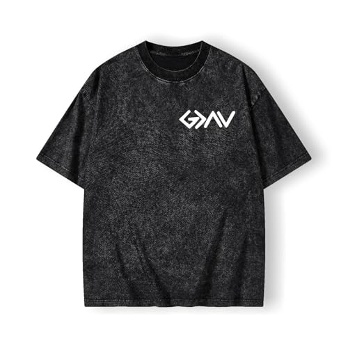 Graphic Tees Summer Women Men Cotton Novelty Oversized Crew Cross with Mountain in Bible Christian Washed T-Shirt2