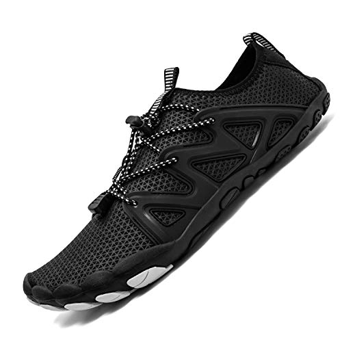 Mens Women Water Sport Shoes Barefoot Quick-Dry Aqua Socks for Beach Swim Surf Yoga Exercise, 15.5 Women/14 Men