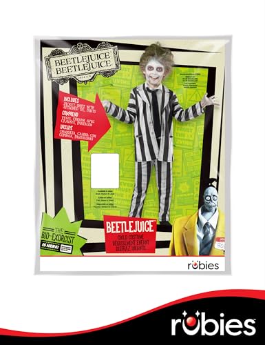 Rubies at Party City Beetlejuice 2: Beetlejuice Costume for Kids, Boy's Small - image 3