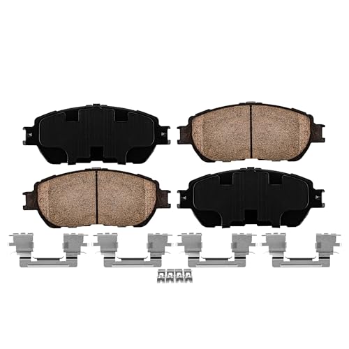 Image of Detroit Axle - Front Ceramic Brake Pads for 2002-2006 Lexus ES300 ES330 | Ceramic Brake Pads w /Hardware Replacement 2003 2004 2005