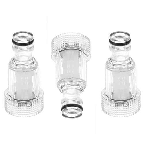 Rondella di Pressione Adattatore,3 PCS Filtro para Lavadoras a Presión Plastica Macchina Filtro Acqua Idropulitrice Tubo Connettore per Idropulitrice Pompa o Giardino