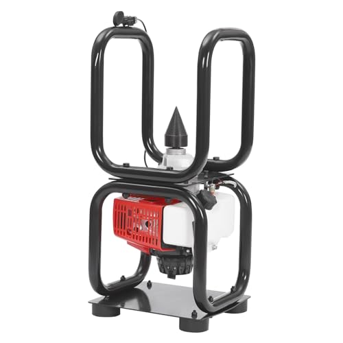 Gas Powered 64CC Petrol Log Splitter Axe with Stand, Cuts All Wood Timber Types 1.5L Wood Chipper Garden Shredder for Wood Splitting Forestry