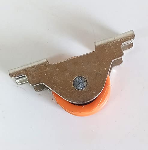 Aluminium Door Window Wheel (6 Pcs) Orange (Inner) Small 2