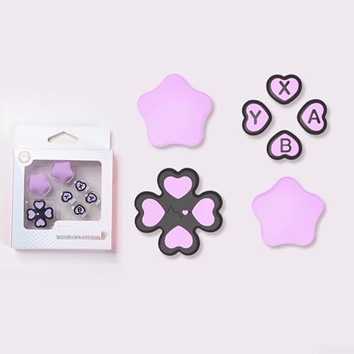 Pulsante per Nintendo Switch 2 colori vivaci per una migliore esperienza di gioco Star silicone viola nero
