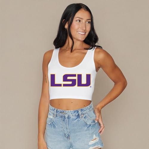 Image of Lojobands Women's College Gameday Outfit Tank Top Tailgate Crop Top One Size Fits Most