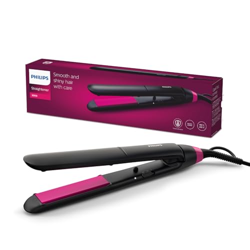 Philips Cura dei Capelli BHS375/00 Piastra per Capelli EssentialCare in Ceramica con Cheratina, Temperatura da 180° a 220°