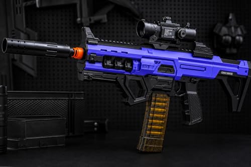 Image of Scar-L Gun Toy for Kids, Automatic Blazestrom Soft Bullet Machine Gun for Boys, Realistic Shooting Playing Gun with Foam Bullet, Scope & Magazine Guns for Adults