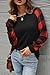 Aifer Womens Long Sleeve Shirts Buffalo Plaid Crewneck Sweatshirt Casual Loose Fit Tunic Tops Trendy Fashion Fall Shirts Clothes
