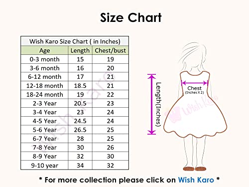 Image of Wish Karo Baby Girl's A-Line Knee Length Dress