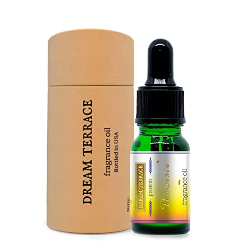Dream Terrace Plumeria 10 Milliliter Fragrance Oil With A Glass Dropper For Diffuser | Kosher Certified, Vegan Certified, And Gmo-Free Verified. Made In Usa - (Pack Of 1)… #TOP6