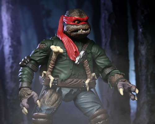 Figura NECA Raphael Wolfman Universal Monsters de TMNT articulada de 18cm 5