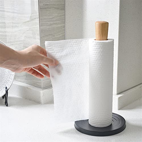 Küchenrollenhalter 1 stück mode dauerhaft hölzerne desktop toilette rolle papierhalter gewebe lagerständer vertikale küchenserviette shelf Wohnkultur Papierrollenhalter/Rollenhalter ( Color : C )