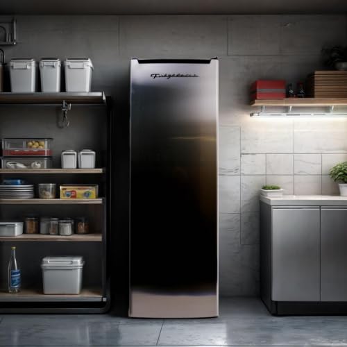 Image of Frigidaire EFRF694, 6.5 cu ft, Upright Freezer, Platinum Series, Stainless steel