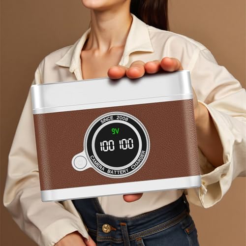 Funda de batería E10 para cámaras DSLR con doble ranura de carga rápida y tarjetero integrado 4