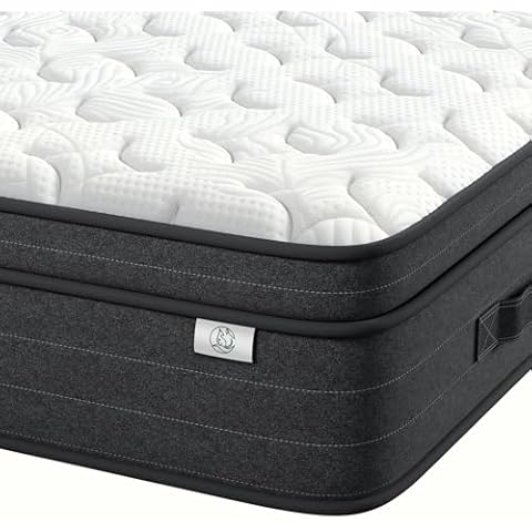 koorlian Queen Mattress 10 Inch, Hybrid Queen Size Mattress in a Box, Queen Bed Mattress with Memory Foam and Pocket Spring, Breathable & Pressure Relief, Medium Firm Mattress Queen Size 80"x60"x10" Cover