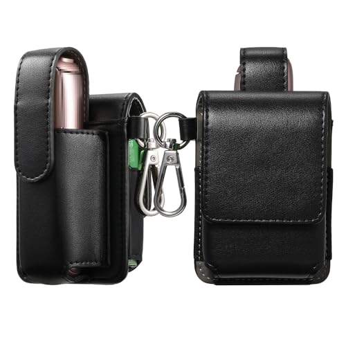 CYBERGARAGE�EFor Ploom Aura �P�[�X �J�o�[ �L�����o�X�� �f�j���� PU���U�[ �J���r�i�t�� �^�o�R���[ ���[ �d�q���΂� �d�q�^�o�R �ی�P�[�X(�u���b�N)