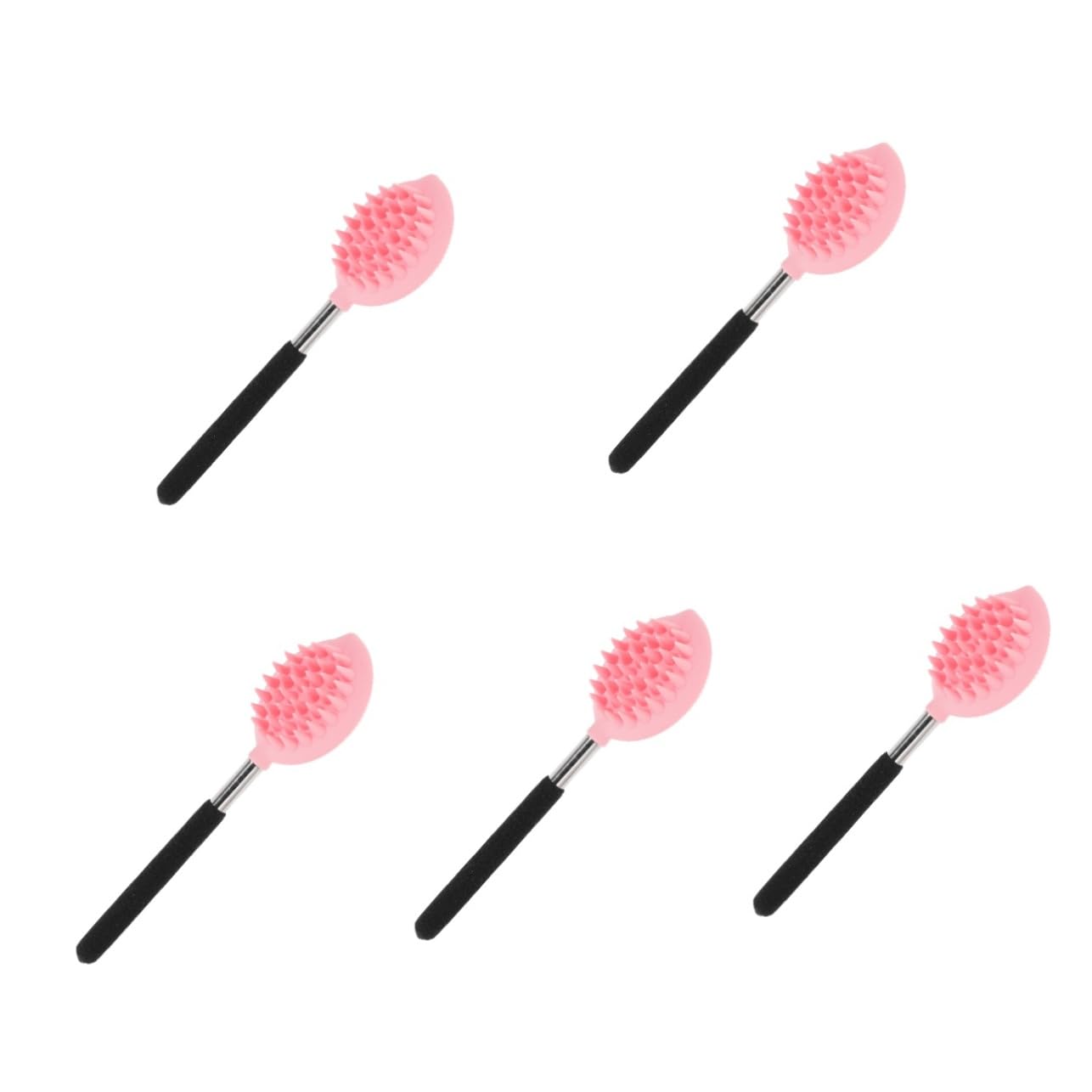 Beaupretty 5piezas Cepillo De Mango Para Exfoliación y Masaje De Espalda Herramienta De Ducha Para Cuerpo y Personal