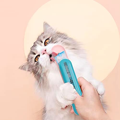 FuninCrea Lickable Colher de guloseimas para gatos, colher de alimentação líquida para gatos, colher