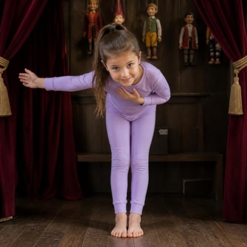 Image of Kids Boys Girls Soft 2-Piece Solid Long Sleeve Shirt and Pants Set