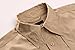 TACVASEN Men's Basic Lightweight Military Tactical Long Sleeve Quick Dry Shirt Khaki for Travel,US M+/Tag XL