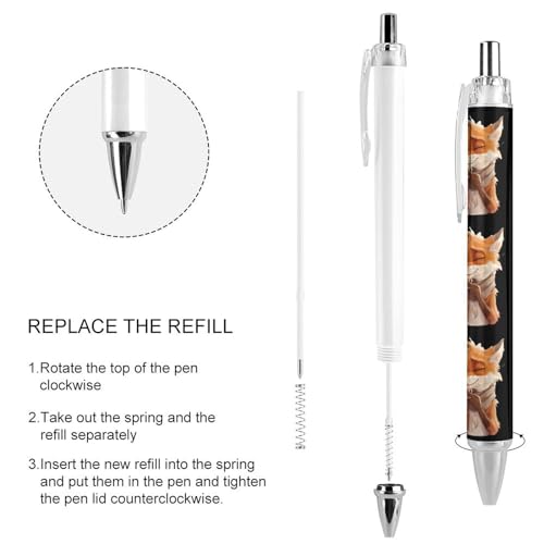 Stylo à bille rétractable Fox Tea 0.5mm au tracé fluide et confortable pour de longues notes