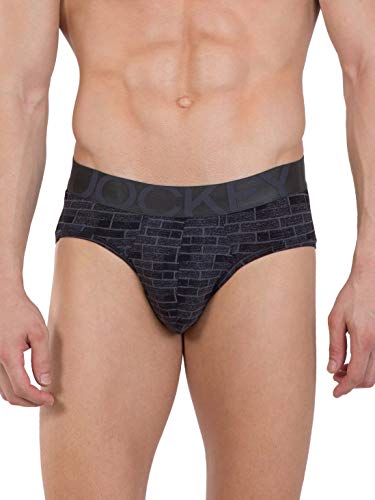 Image of Jockey IC29 Men Tactel Microfiber Elastane Stretch Printed Brief with Moisture Move Properties (Prints May Vary)