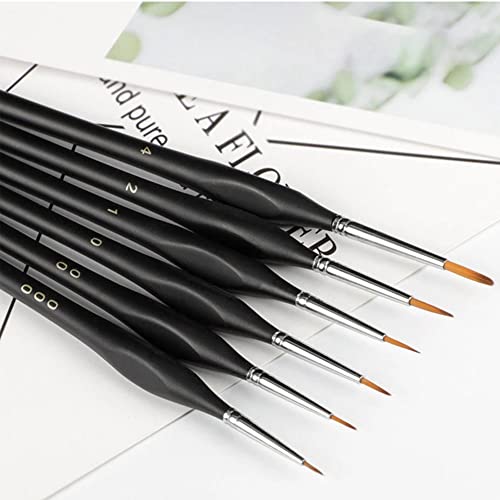 Testors Cement Plastic Model Glue Adhesive 2-Pack, 6 Fine Detail Miniatures Paint Brushes, Precision Crafting Knife with Extra Blades and Tips - Image 3