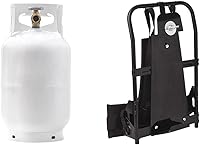 Vista 1 de Flame King Paquete de tanque de propano de acero de 10 libras para acampar, asar a la parrilla y quemar malezas