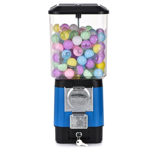 Máquinas de venda automática de doces, máquina de borracha de bolha operada por moeda com 200 bolas vazias e 100 fichas de aço inoxidável, máquina de banco de borracha para crianças, para cápsulas