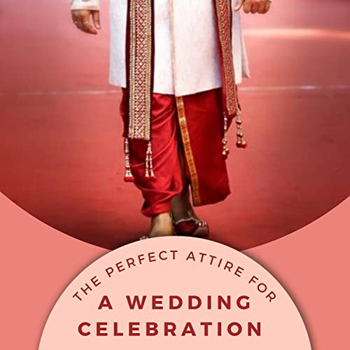 Image of Rameshwaram Fabrics Readymade Dhoti for Men, Velcro Style Stitched Mens Silk Dhoti Pant with Stole Set