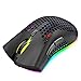 Price comparison product image Free Wolf X3 2.4GHz Rechargeable Wireless Gaming Mouse, 93g lightweight Honeycomb Shell design, 5 RGB Rainbow Backlit Effects, 2400 DPI Gaming/Office Mice for PC Laptop and Windows Mac(Black)