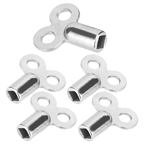 Lot de 5 Clés de Purge de Radiateur Purger le Radiateur Clé de Purge Universel Clés de Purge de Radiateur Clé de Ventilation Chauffage Clé de Ventilation pour le Chauffage Clé de Ventilation 5mm Cover