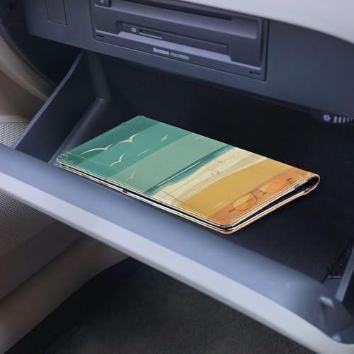 Organizador de guantera de piel slim miniatura 7