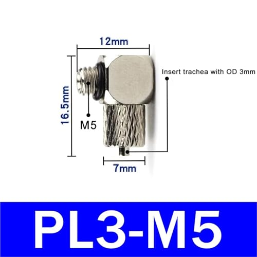 Connecteur pneumatique miniature pour modélisme et impression 3D M5 - 2