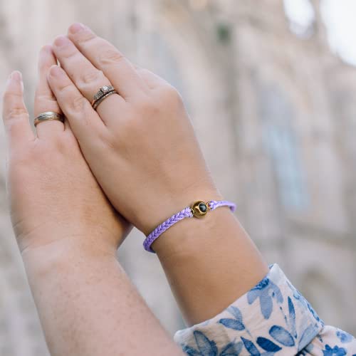 Emiristic Personalized Photo Bracelet With Picture Inside - Handmade Free Size Custom Picture Bracelet For Girls Boys Women Men - Valentine's Day Birthday Anniversary Any Special Day Gifts (#162Purple) #TOP1